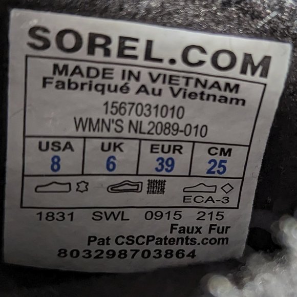 NWOT - Sorel Tivoli II Low Black waterproof snow boots Sz. 8 (fit like 7.5!) - Picture 14 of 14